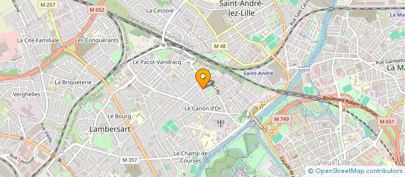 localisation de l'entreprise LETUCHE à LAMBERSART