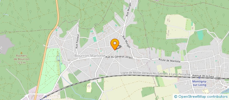 localisation de l'entreprise LETUFFE CYBELE à BOURRON-MARLOTTE