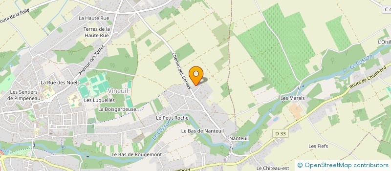 localisation de l'entreprise LETURGEON TP  VINEUIL