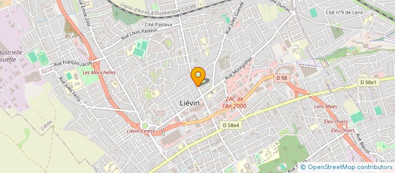 localisation de l'entreprise LETURGEZ ET CIE à LIEVIN