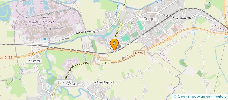 localisation de l'entreprise LETURGIE COURTAGE  LA GORGUE