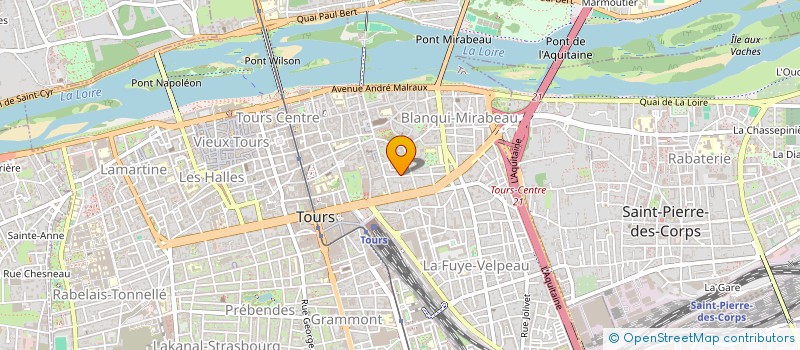 localisation de l'entreprise LETURGIE INVESTISSEMENTS  TOURS