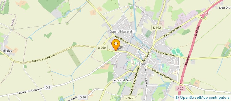 localisation de l'entreprise LETWIL à SAINT-FLORENTIN