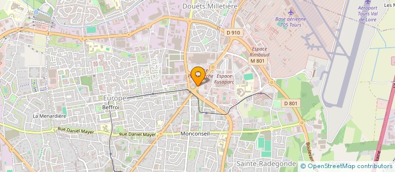 localisation de l'entreprise LEU AUTOMOBILES SA à TOURS