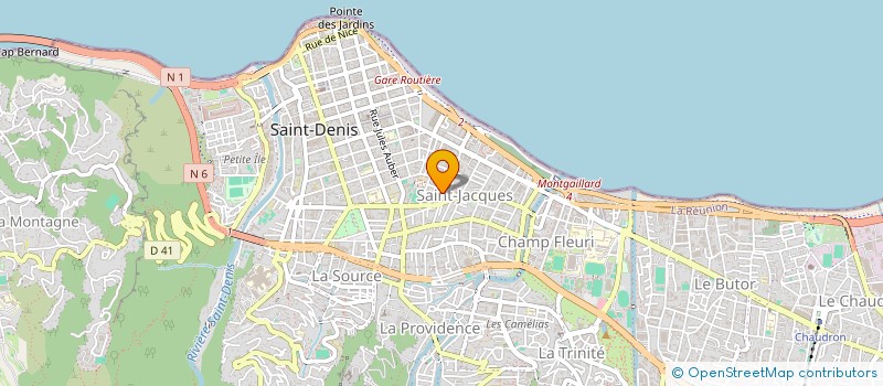 localisation de l'entreprise LEUGIN à SAINT-DENIS