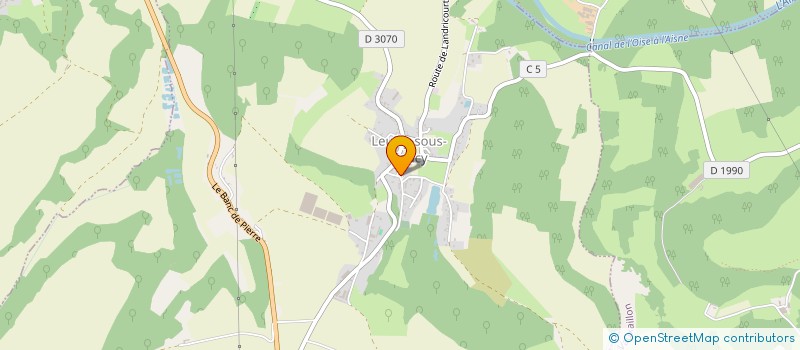 localisation de l'entreprise LEUILLY PETANQUE CLUB  LEUILLY-SOUS-COUCY