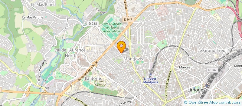 localisation de l'entreprise LEUKOS SARL à LIMOGES