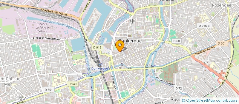 localisation de l'entreprise LEULLIETTE ET COMPAGNIE à DUNKERQUE