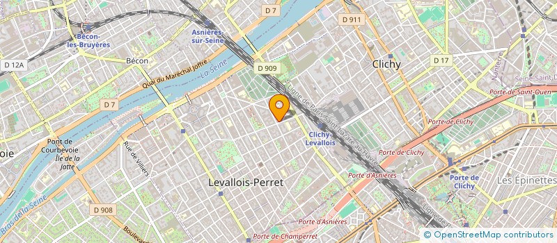 localisation de l'entreprise LEUMAS à LEVALLOIS-PERRET