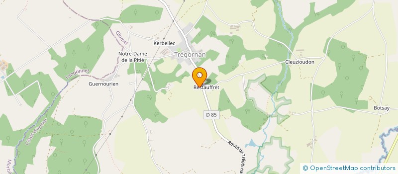 localisation de l'entreprise LEUR-ZI NE'  GLOMEL