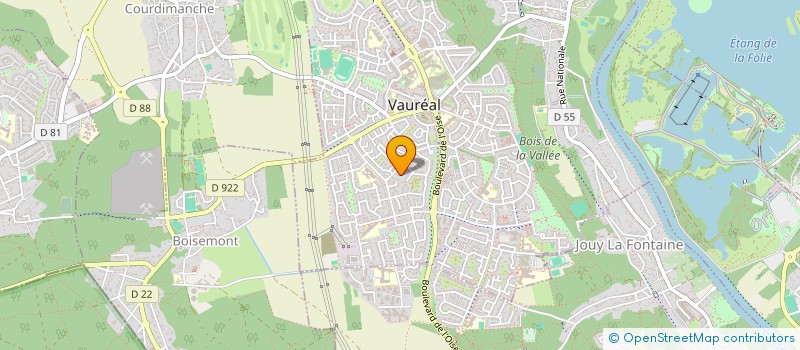 localisation de l'entreprise LEUROP COM  VAUREAL