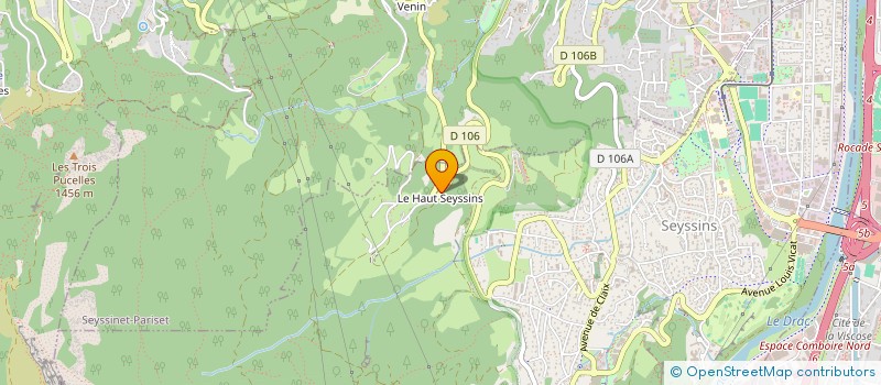 localisation de l'entreprise LEURYDICE à SEYSSINS