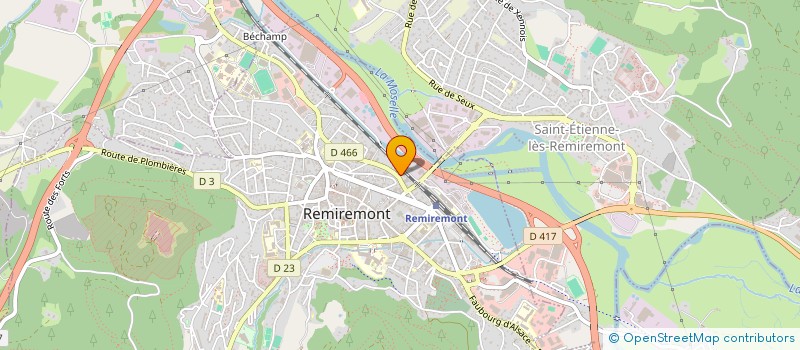 localisation de l'entreprise LEUVREY INDUSTRIE 2  REMIREMONT