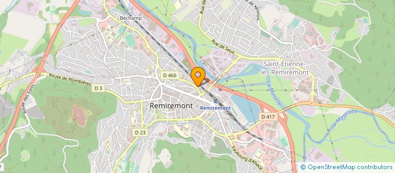localisation de l'entreprise LEUVREY INDUSTRIE 3 à REMIREMONT