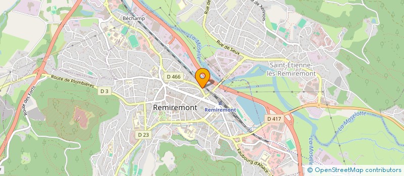 localisation de l'entreprise LEUVREY INDUSTRIE 69  REMIREMONT