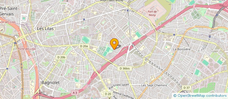 localisation de l'entreprise LEV 32 à ROMAINVILLE