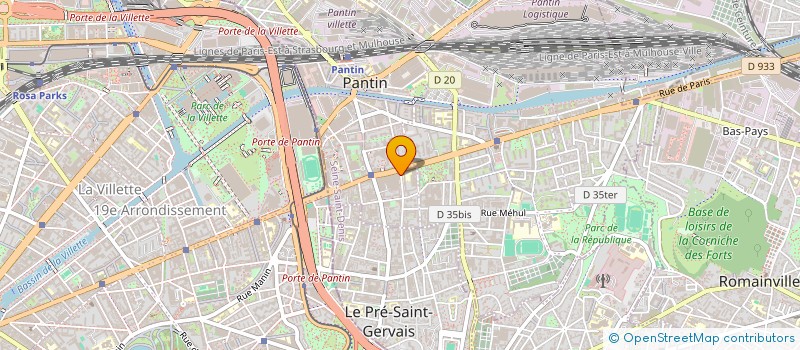 localisation de l'entreprise LEV  PANTIN