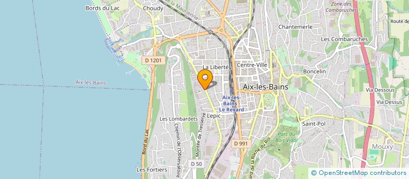 localisation de l'entreprise LEV & DAVID CRUISE à AIX-LES-BAINS
