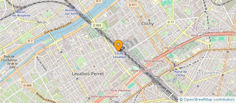 localisation de l'entreprise LEV EXPRESS à LEVALLOIS-PERRET