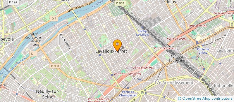 localisation de l'entreprise LEV FAST-FOOD  LEVALLOIS-PERRET