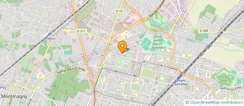 localisation de l'entreprise LEV OR  SARCELLES