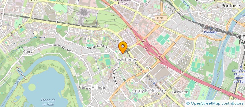 localisation de l'entreprise LEV'TOU  CERGY