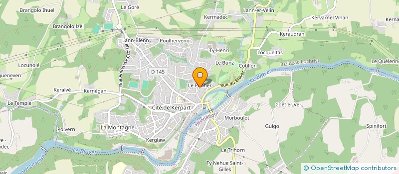 localisation de l'entreprise LEVA  INZINZAC-LOCHRIST