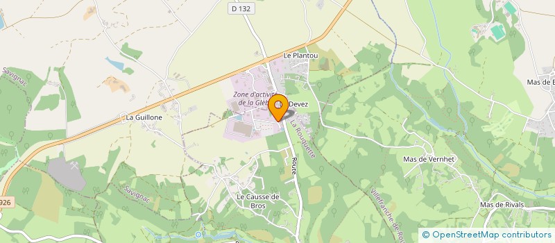 localisation de l'entreprise LEVACHER JACQUES  SAVIGNAC