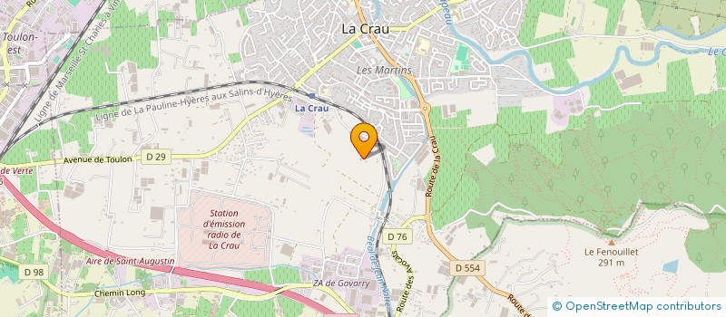 localisation de l'entreprise LEVADES  LA CRAU