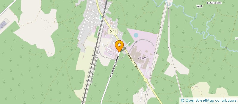 localisation de l'entreprise LEVAGE BOIS METAL CHARPENTES  RION-DES-LANDES