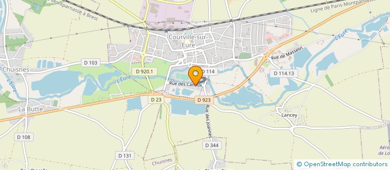localisation de l'entreprise LEVAGE MANUTENTION TRAVAUX PUBLICS à COURVILLE-SUR-EURE