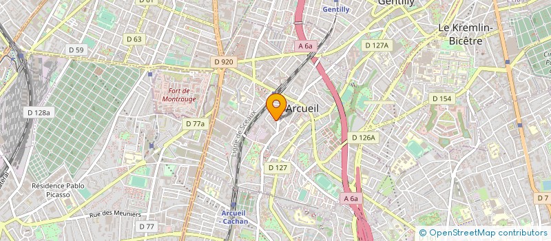 localisation de l'entreprise LEVAGE MODERNE à ARCUEIL