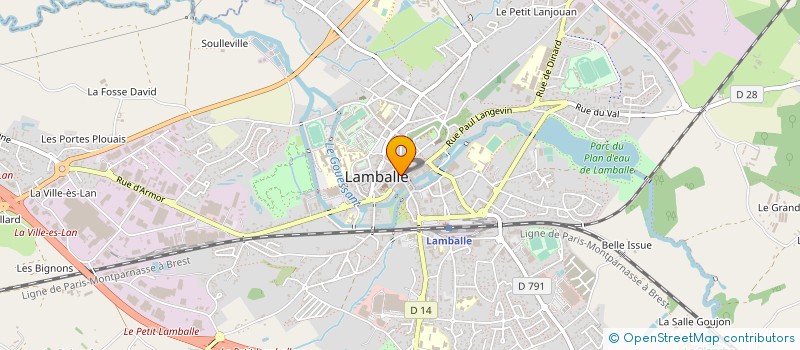 localisation de l'entreprise LEVAILLANT-LE GOUALHER  LAMBALLE-ARMOR