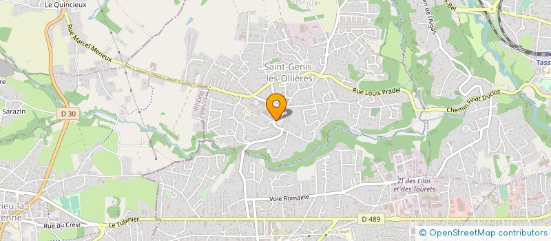 localisation de l'entreprise LEVAIN CHAUX  SAINT-GENIS-LES-OLLIERES