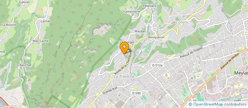 localisation de l'entreprise LEVAINS  LA TRONCHE