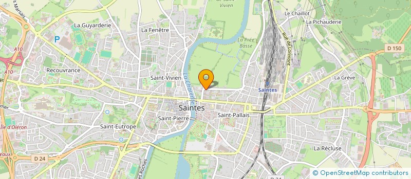 localisation de l'entreprise LEVAL  SAINTES