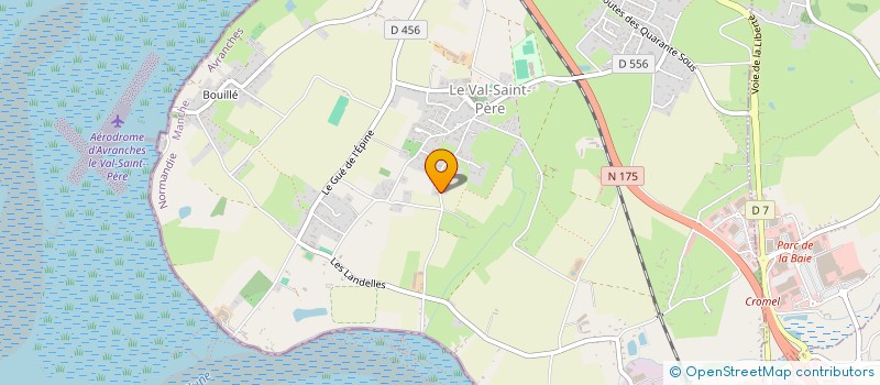 localisation de l'entreprise LEVAL  LE VAL-SAINT-PERE