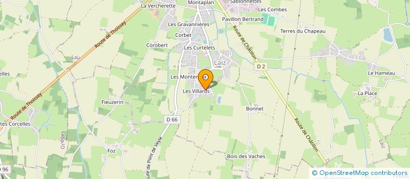 localisation de l'entreprise LEVALAIZ  LAIZ