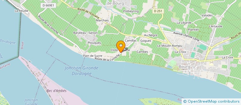 localisation de l'entreprise LEVALANDRE à BOURG