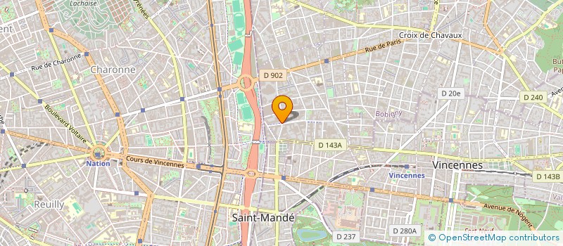 localisation de l'entreprise LEVALLOIS ALEXANDRIE à MONTREUIL