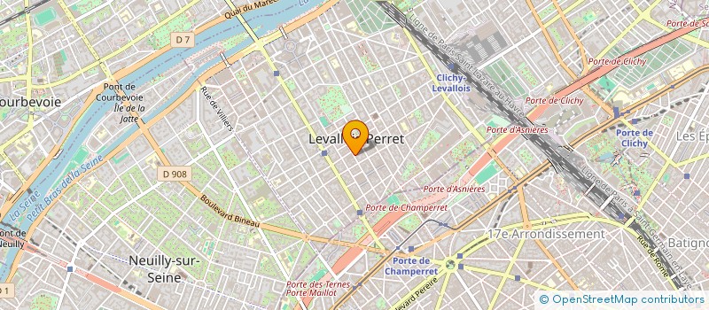 localisation de l'entreprise LEVALLOIS COMMUNICATION à LEVALLOIS-PERRET