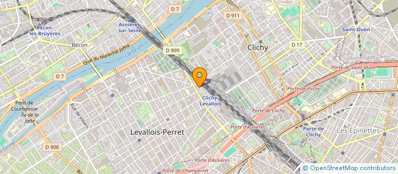 localisation de l'entreprise LEVALLOIS CULTURE à LEVALLOIS-PERRET