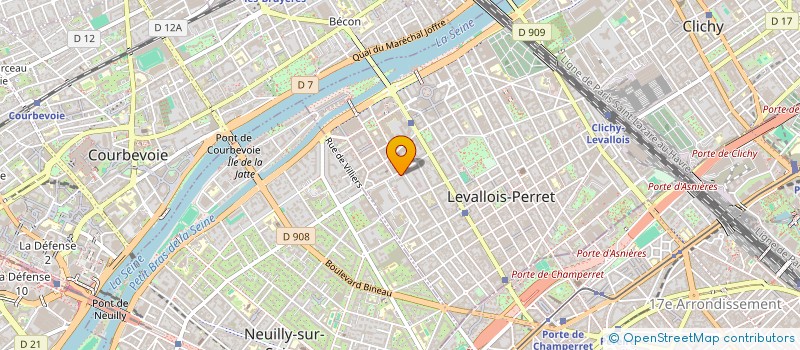 localisation de l'entreprise LEVALLOIS PERRET ENCADREMENT à LEVALLOIS-PERRET