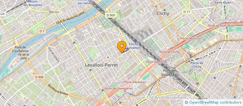 localisation de l'entreprise LEVALLOIS RASPAIL 5 à LEVALLOIS-PERRET