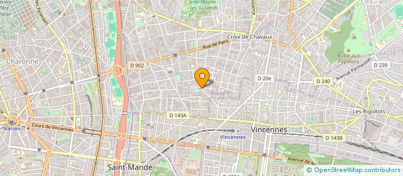 localisation de l'entreprise LEVALLOIS SA à MONTREUIL