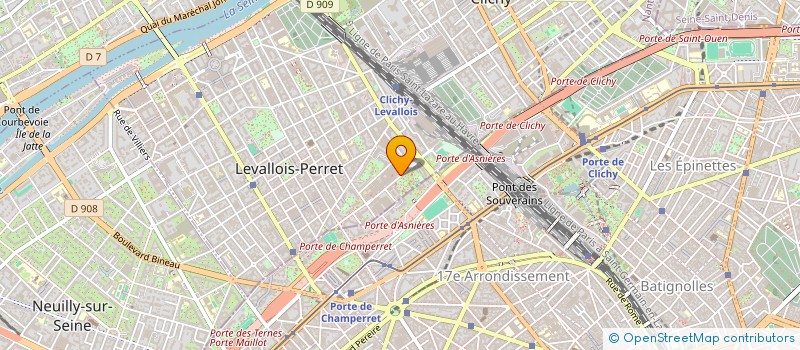 localisation de l'entreprise LEVALLOIS SPORT à LEVALLOIS-PERRET