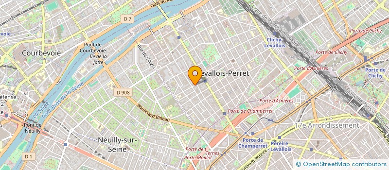 localisation de l'entreprise LEVALLOIS VOLTAIRE 37 à LEVALLOIS-PERRET