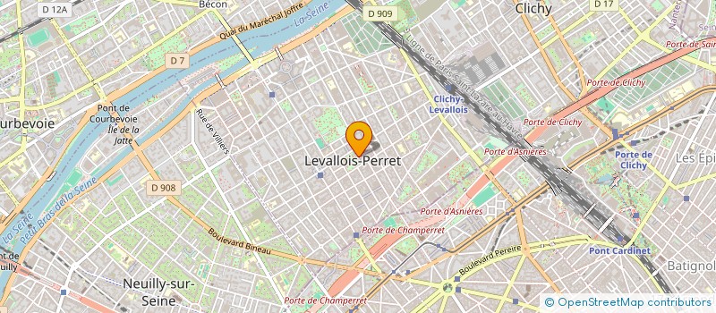 localisation de l'entreprise LEVALOIS GESTION à LEVALLOIS-PERRET