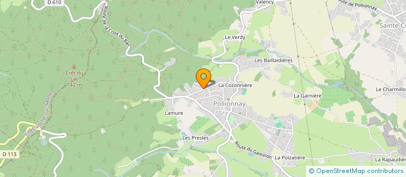 localisation de l'entreprise LEVALOU  POLLIONNAY