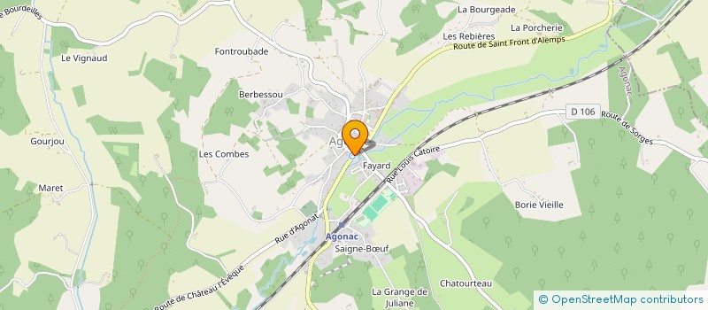 localisation de l'entreprise LEVAMT SCI  AGONAC